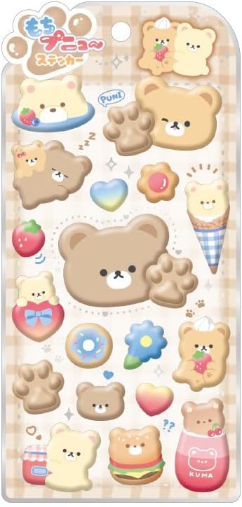 【大人気シールが限定入荷】 クラックス もちプニュー ステッカー くま シール ステッカー 136385 【数量限定】