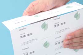 【名刺サイズに切り離せる】 エーワン いろいろなプリンタで印刷できる！ 51002 【名刺】マルチカード10面付 10シート/100枚