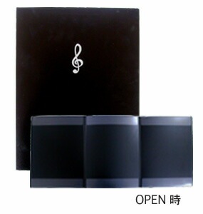 【３面のファイルが欲しい…！】 ナカノ トリプル楽譜シートホルダー FL-160T 楽譜ファイル 【合唱やコンサートなどに大活躍】