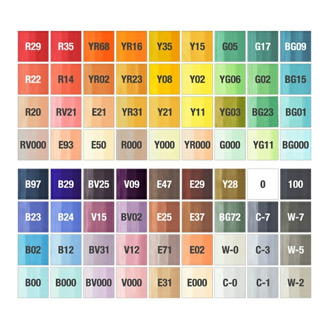 .Tooコピックチャオスタート72色セット
