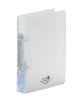 リヒトラブ AQUA DROPs リングファイル＜ツイストリング＞ F-5006 A5サイズ　150枚収納 片手で開けるツイストリング
