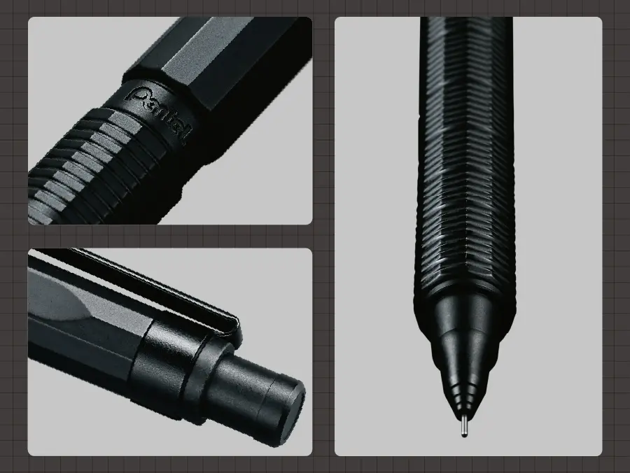 ぺんてる シャープペン オレンズネロ ORENZNERO 0.2 0.3 0.5mm PP3002