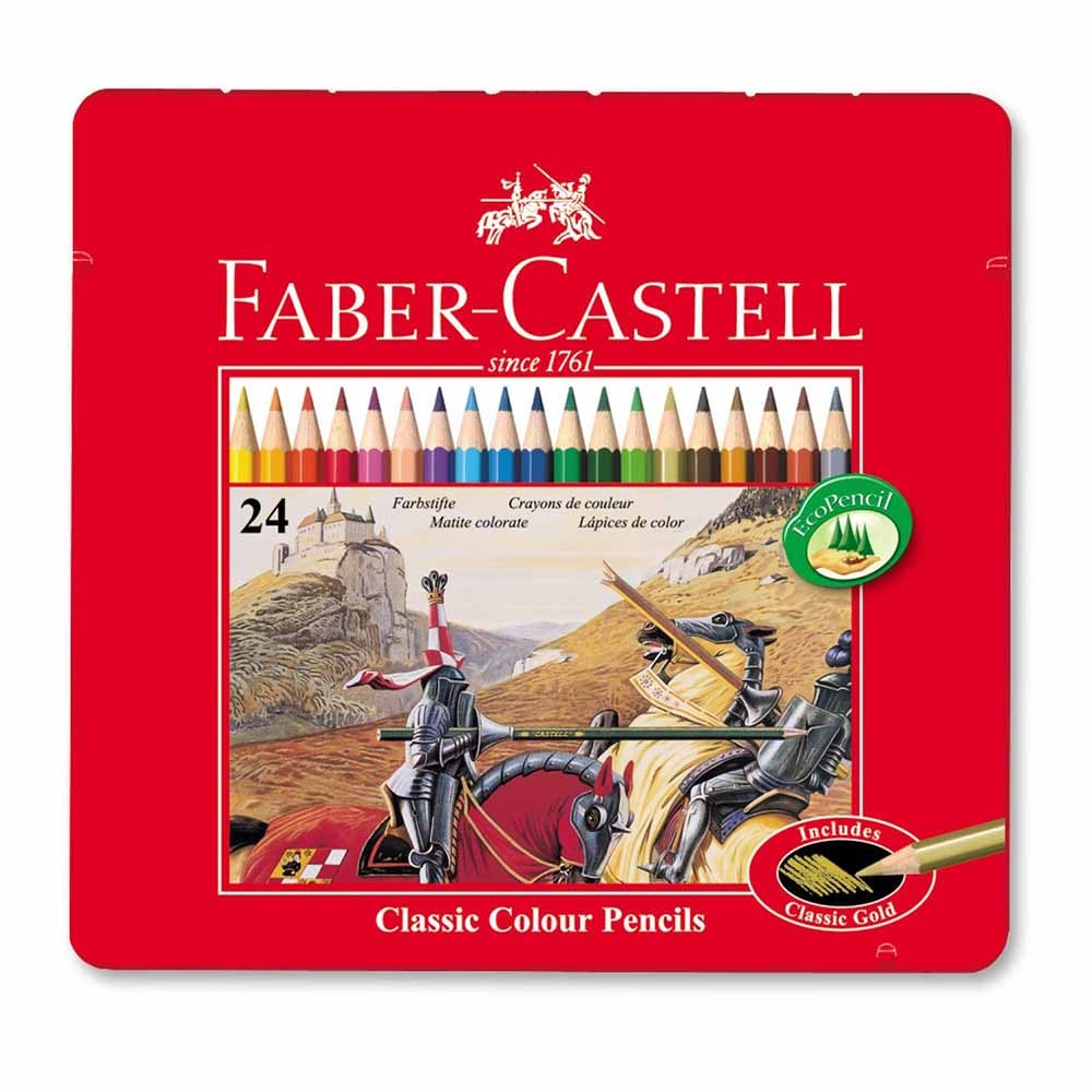 大人の塗り絵ファーバーカステル油性色鉛筆 24色セットTFC-CP/24Cコロ