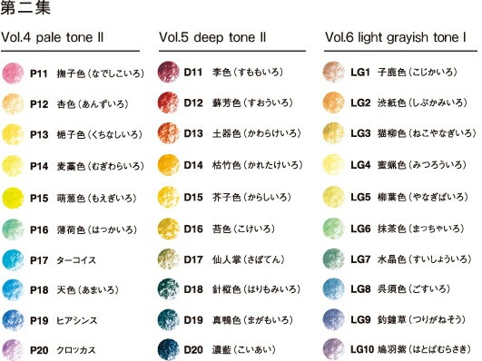 トンボ鉛筆　IROJITEN/色辞典　第二集