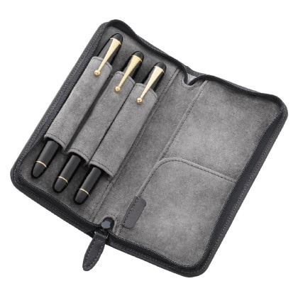 パイロット Pensemble （ペンサンブル） ファスナーペンケース 3本差 ペンサンブル 牛革製 シース 3本差 PSPC-01