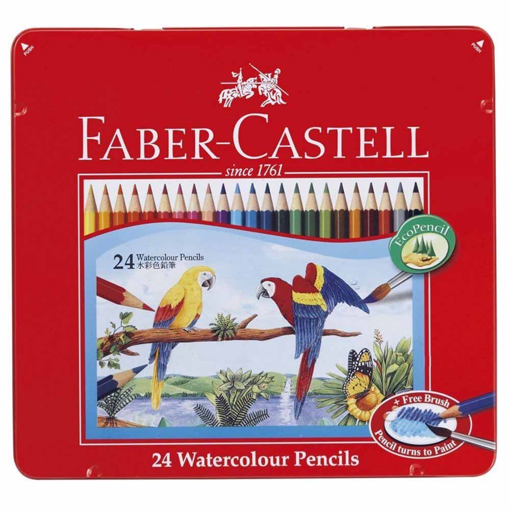 faber-castell ホルダー・水彩替芯24色 大人の塗り絵ファーバーカステル水彩色鉛筆 24色セットTFC-WCP