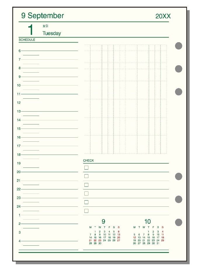 レイメイ　ダ・ヴィンチ リフィル　2026年デイリー　A5サイズ　DAR2610