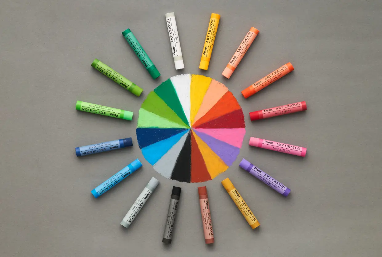 ぺんてる　アートクレヨン８色セット