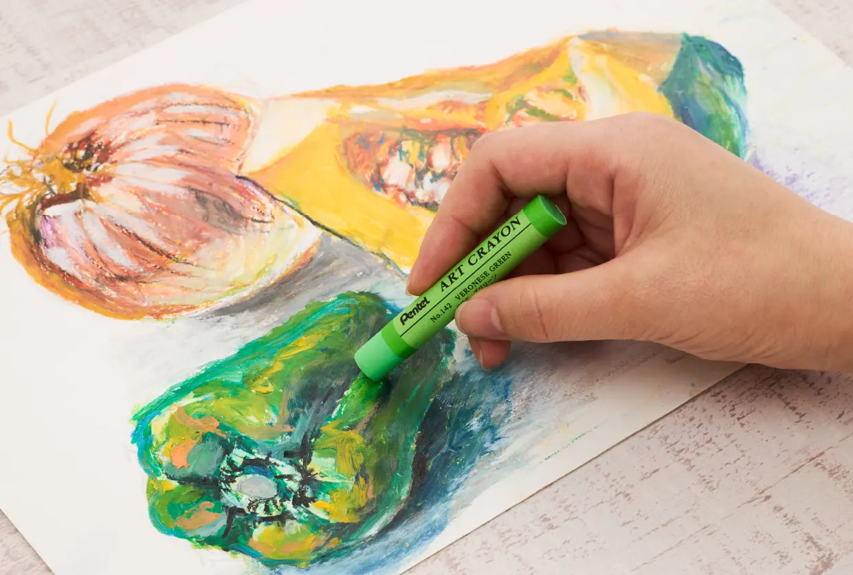 ぺんてる　アートクレヨン８色セット