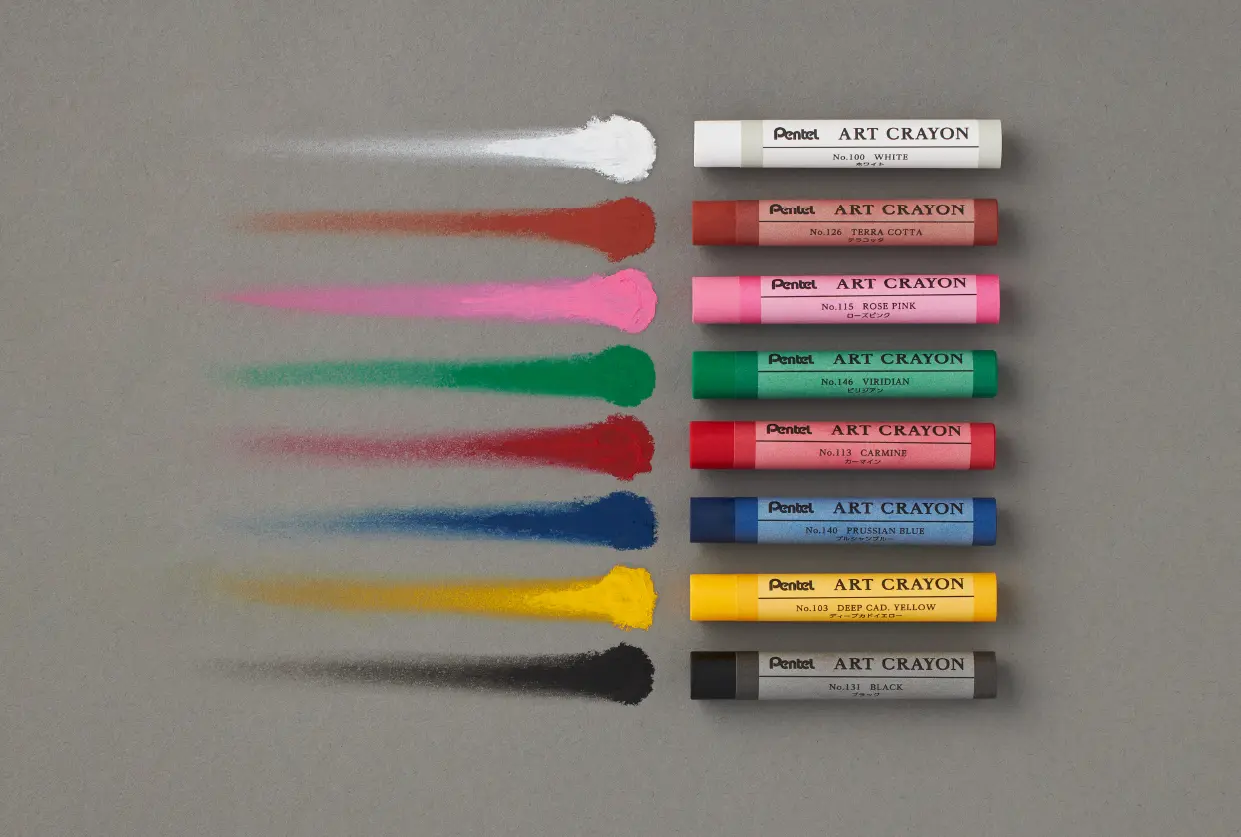 ぺんてる　アートクレヨン８色セット