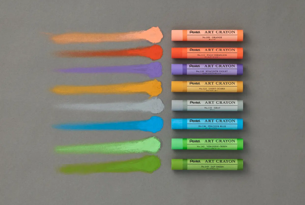 ぺんてる　アートクレヨン８色セット