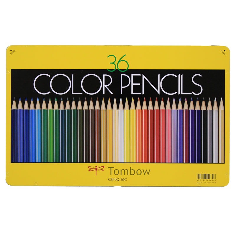 【大人のぬり絵・コロリアージュに】トンボ鉛筆　色鉛筆36色　CB-NQ36C　【お子様のぬり絵にも】