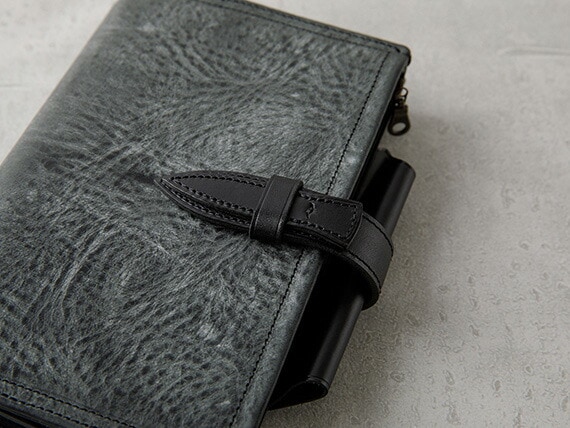 【KNOXのオールハンドメイド】 KNOX ノックス FLUCT（フラクト） システム手帳 バイブルサイズ ベルト付き ナチュラル 124-817-85 システム手帳