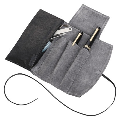 パイロット ロールファスナーペンケース3本差 ペンサンブル 牛革製 シース 3本差 PSRF3-01