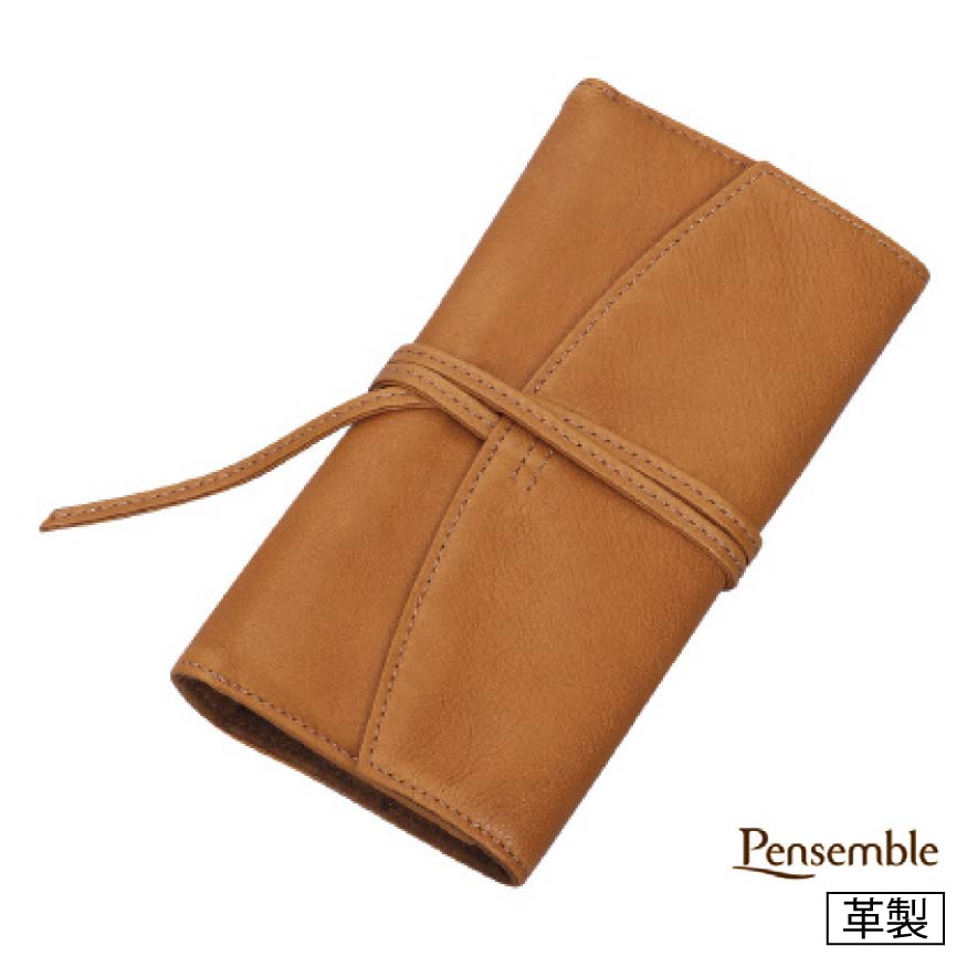 パイロット ロールファスナーペンケース3本差 ペンサンブル 牛革製 シース 3本差 PSRF3-01