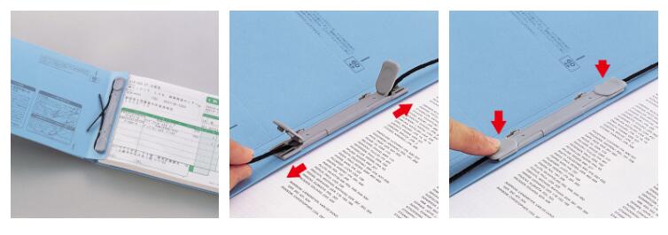 リヒトラブ ユーノビクイックファイル F-580 伝票（5×11）サイズ 最大1200枚収納 厚さに合わせて背幅を調節するファイル