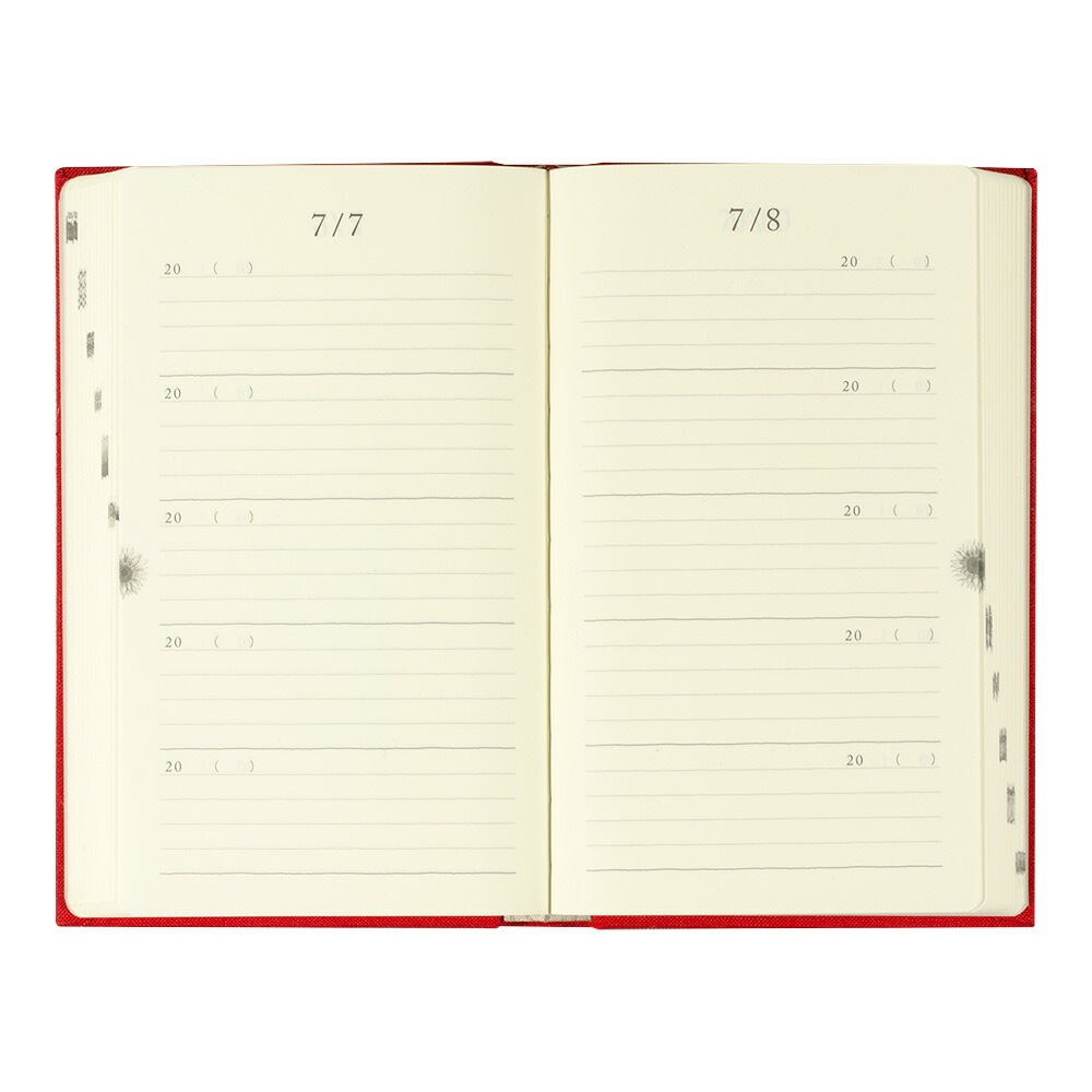 去年の自分に出会えるミドリ日記 5年連用 扉 赤12851-006日記 5年連用5年連用日記