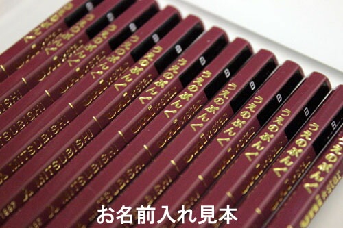 金箔 箔押し 鉛筆 名入れ無料】 三菱鉛筆 ナノダイヤえんぴつ かきかた