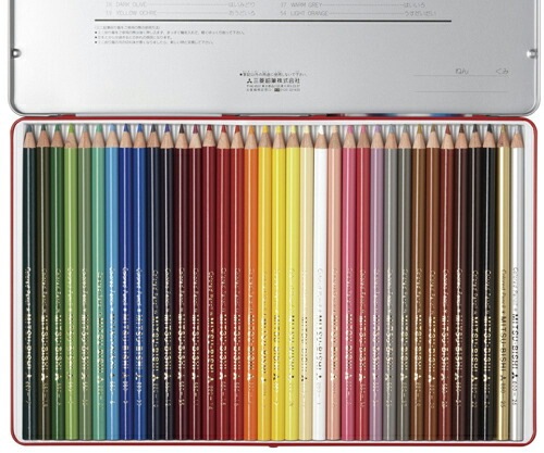 三菱鉛筆 - uni ペリシア色鉛筆36色 三菱鉛筆 ユニ カラードペンシル ペリシア 36色セット 軸型:丸
