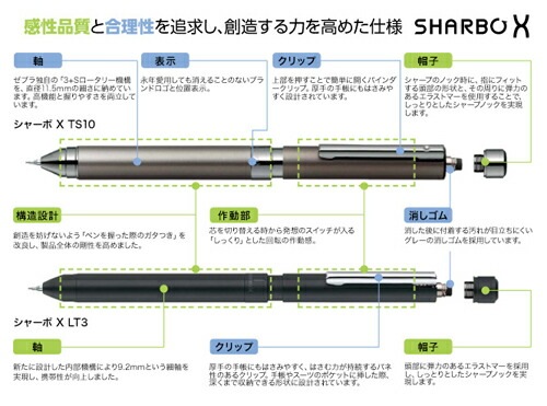 ゼブラ多機能ペンシャーボXST3 3機能