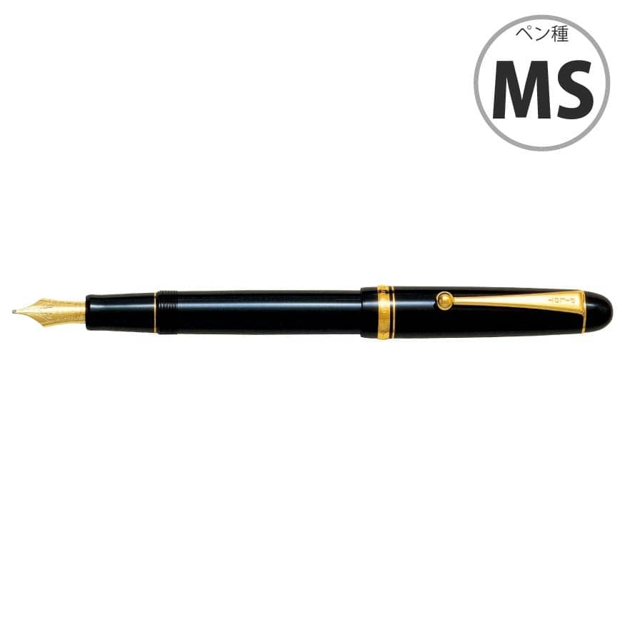 【本格的な書き味】パイロット カスタム74 FKKN-14SR ブラック C コース MS ミュージック 万年筆
