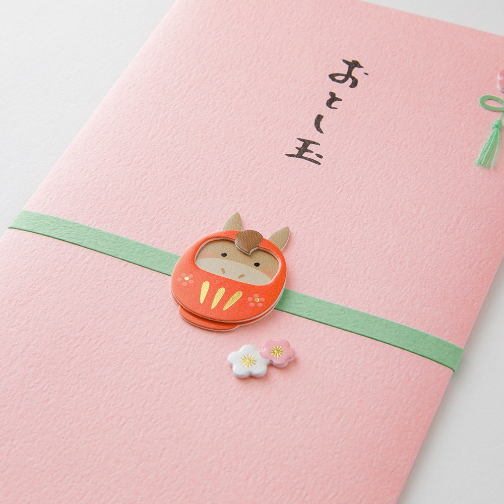 デザインフィルミドリ　PC 金封693 おとし玉 干支だるま柄 午 お年玉袋　25693006