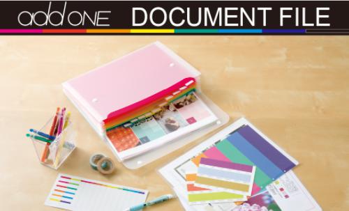 セキセイ アドワン レインボー ドキュメントファイル AD-2212 レインボーカラーのドキュメントファイル