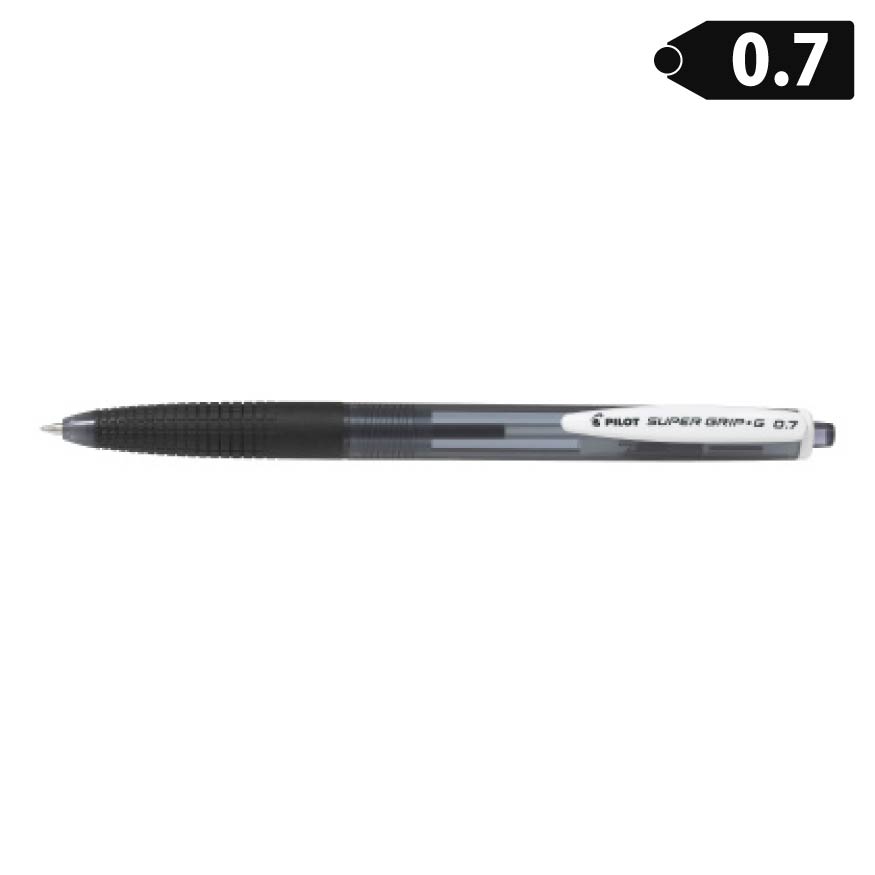 パイロット スーパーグリップGノック式 細字 0.7mm BSGK-10F 油性ボールペン
