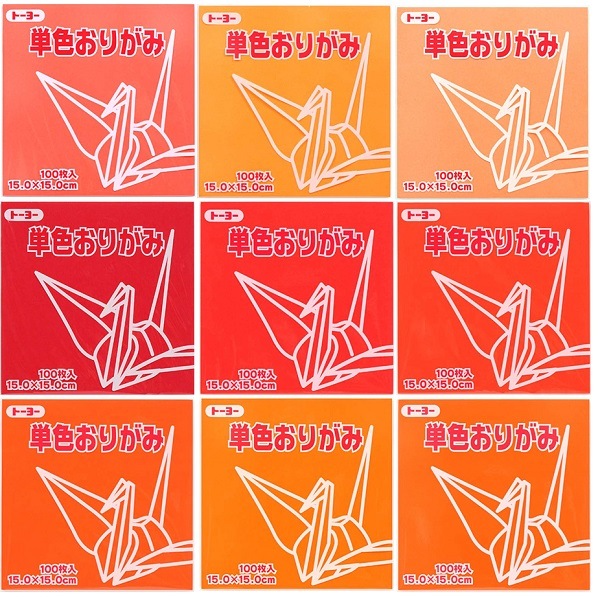 トーヨー単色折り紙15ｃｍ×15ｃｍ100枚入り