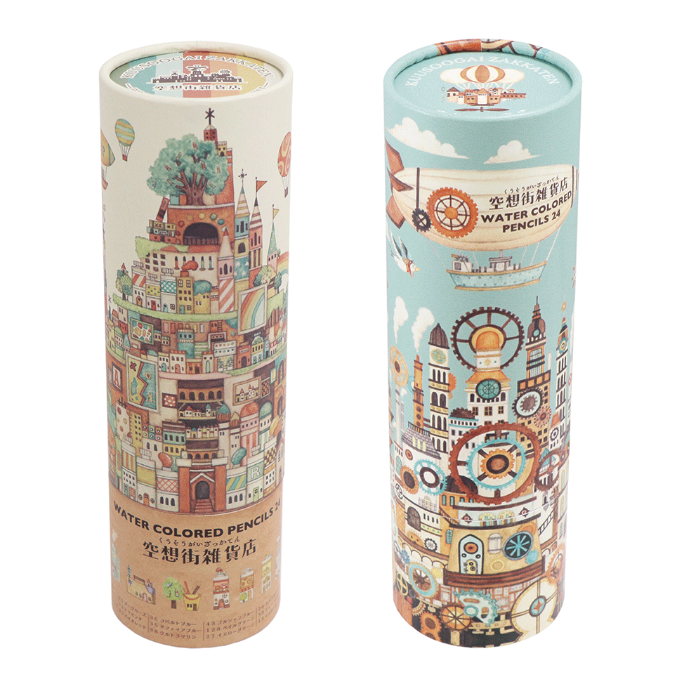 サクラクレパス 水彩色鉛筆24色 【空想街紙管入り】 EPY24KE