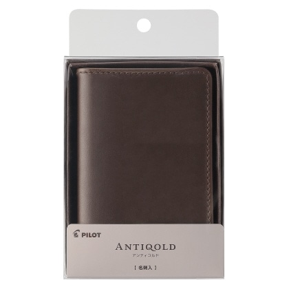 パイロット ANTIQOLD アンティコルド　名刺入れ　ダークブラウン