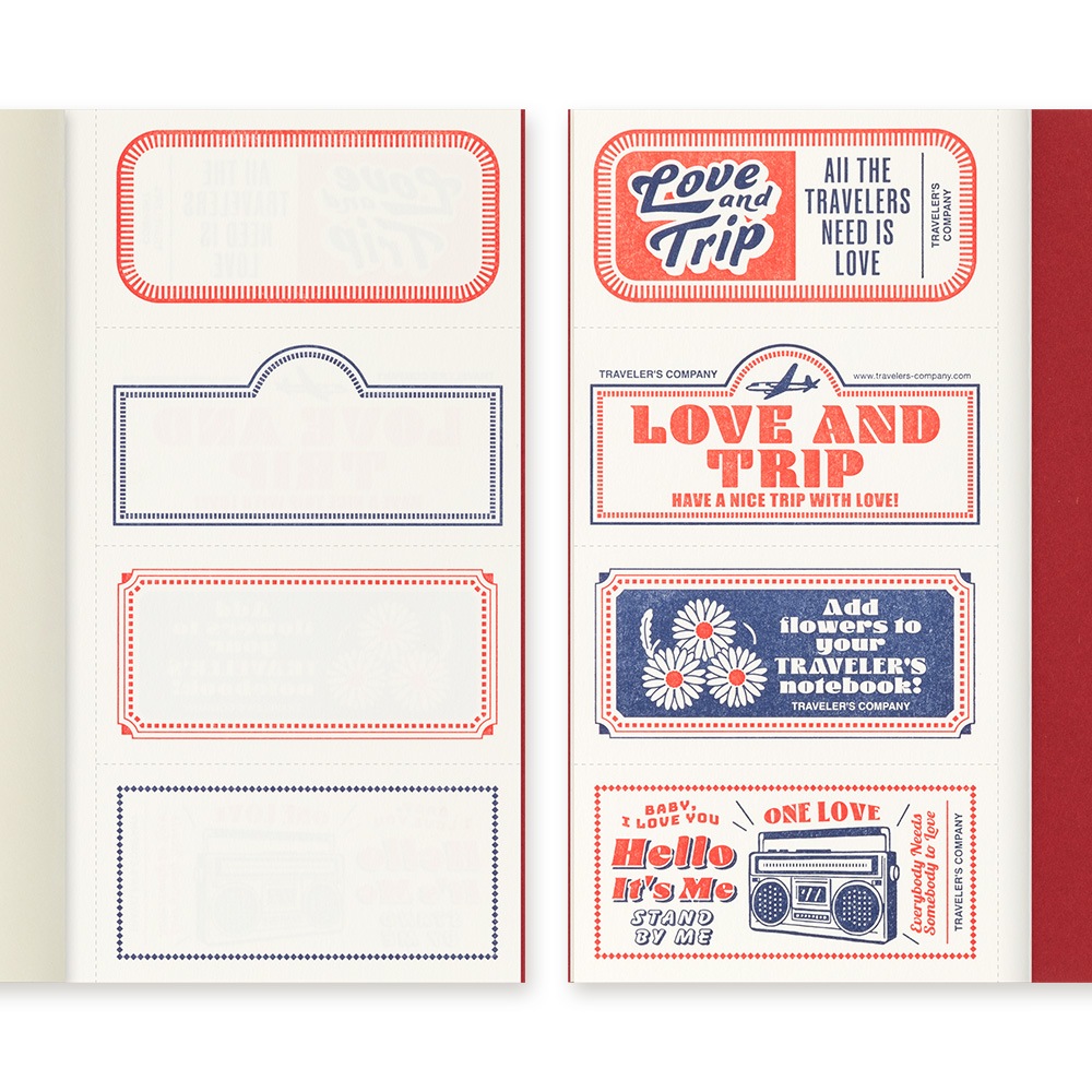 【数量限定】 トラベラーズノート LOVE AND TRIP リフィル 14492006 14492-006  デザインフィル