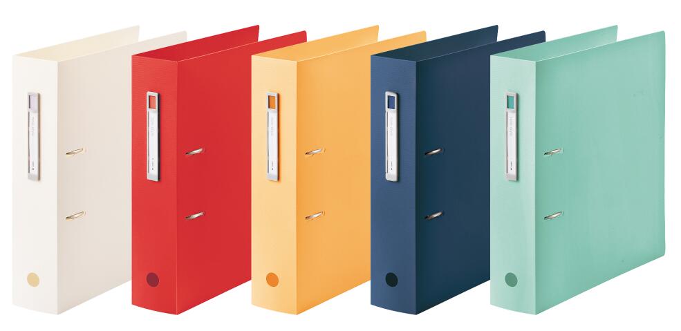 リヒトラブnoie-style Ａ-Ｚファイル F-7687 A4タテ型サイズ　580枚収納レバーで開閉、大量書類の抜き差しもかんたん