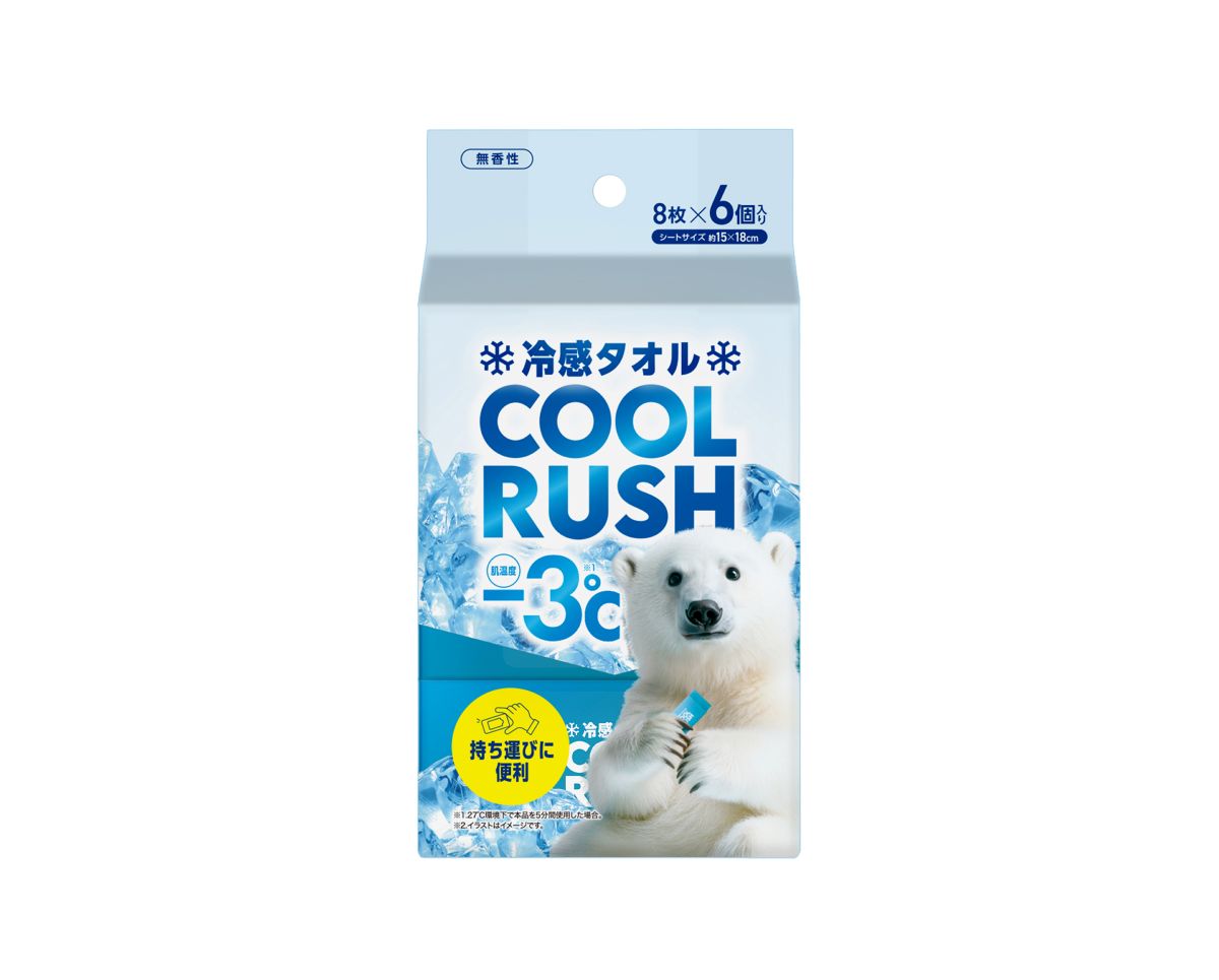 【暑い日のベタベタ汗もすっきり快適】 アイリスオーヤマ 冷感タオル クールラッシュ ポケットタイプ CLTP-86P 冷感タオル 【ひんやり感が続く冷感タオル】