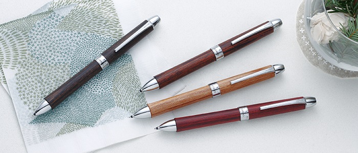 【手にやさしい木の温もり】パイロット 2+1レグノ 2色 0.7㎜ボールペン 細字＋シャープ0.5㎜ BTHL-3SK 多機能ペン 多機能筆記具