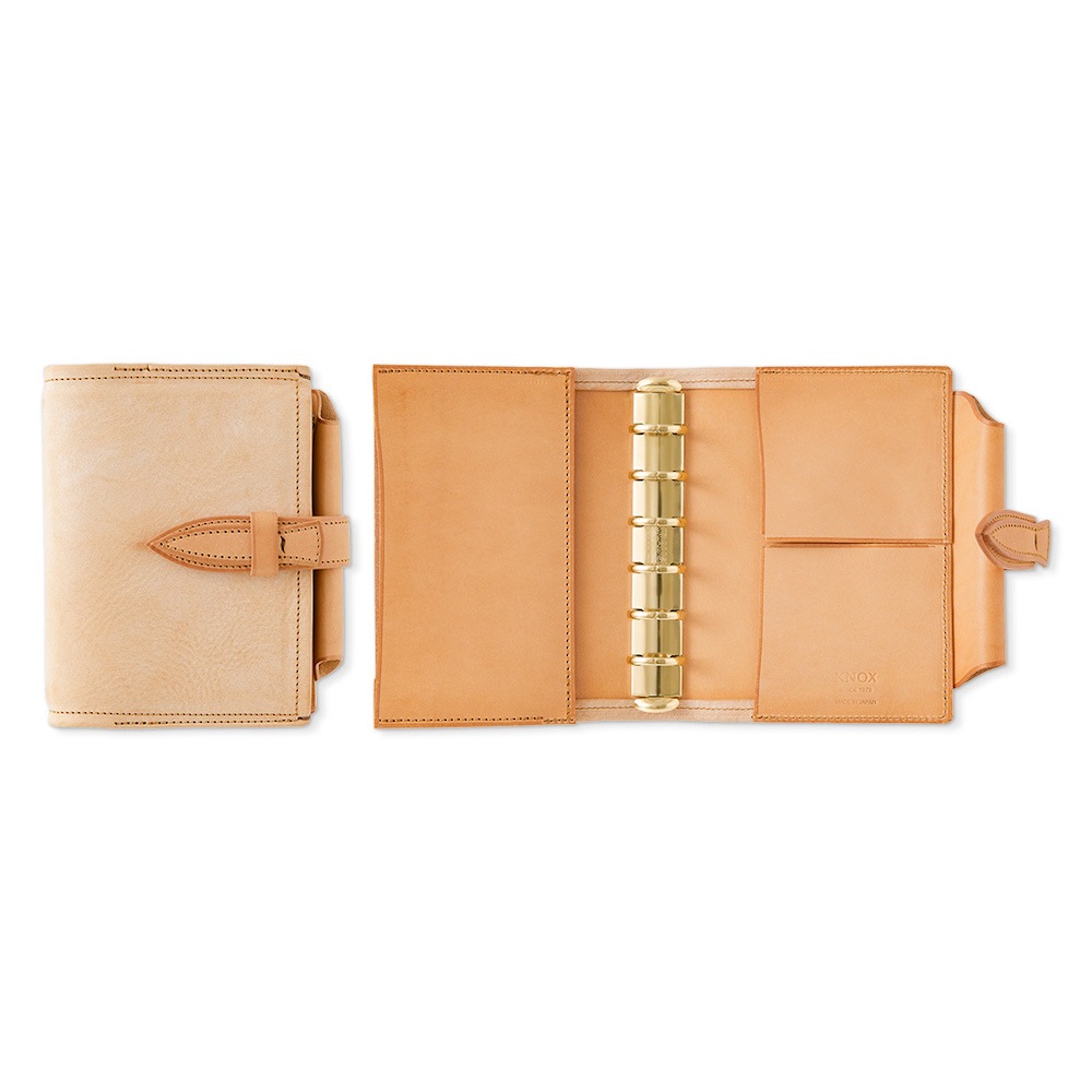 KNOX ノックス システム手帳 125-817-85 ミニ-20 フラクト ベルト付　ナチュラル