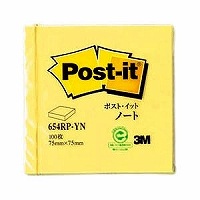 ポストイットノート 再生紙スタンダードシリーズイエロー