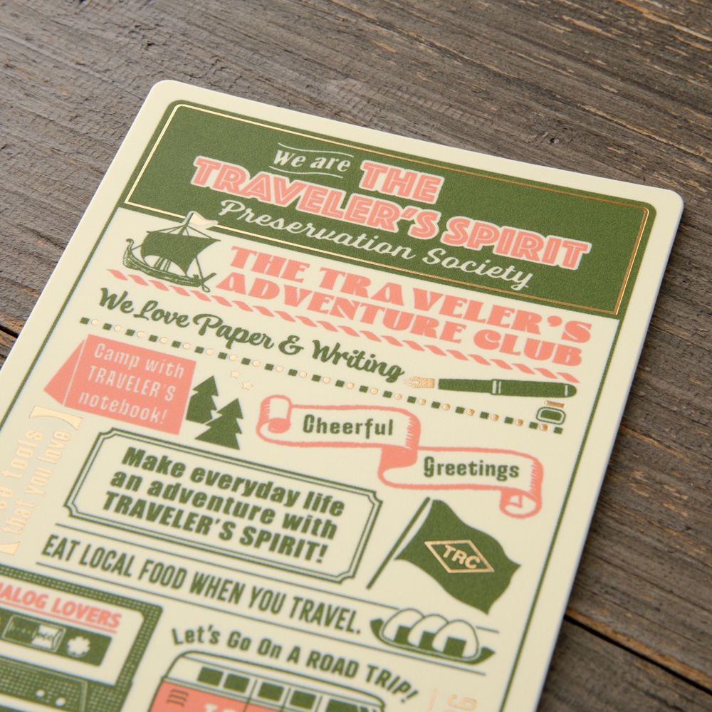 【トラベラーズノート】トラベラーズノート パスポートサイズ 下敷 2026　40240006