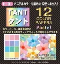 トーヨーTANT　タントカラーペーパー　パステルカラー15.0×15.0cm48枚入（12色）