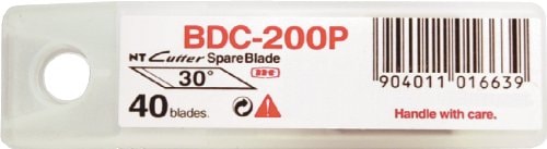 デザインナイフ替刃NTカッター替刃デザインD　30°/40枚BDC-200Pネコポス対応