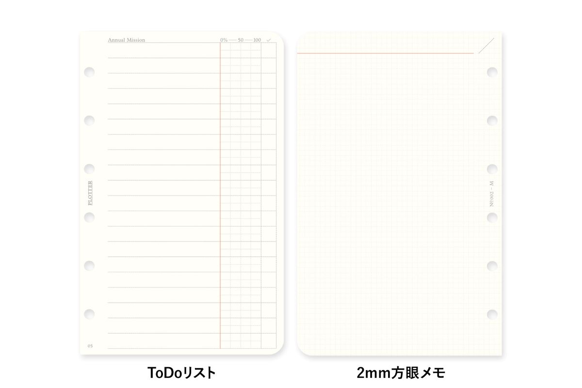 【2026年度版リフィル】 PLOTTER プロッター 002 リフィル 2026年版 週間レフト式 ミニサイズ 77718176 777-18176 2026年度版 システム手帳 リフィル 【数量限定】
