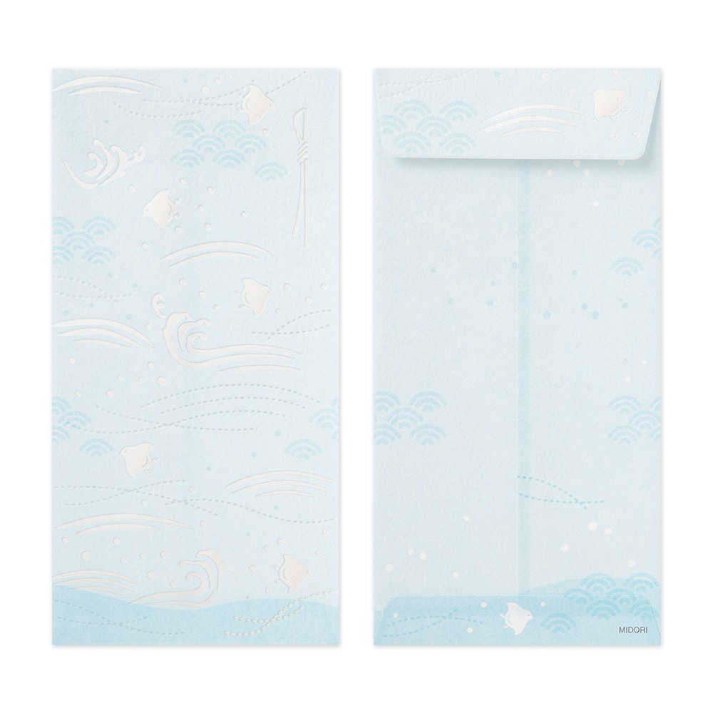 デザインフィルミドリ 金封589 のし袋 波千鳥柄  25589006