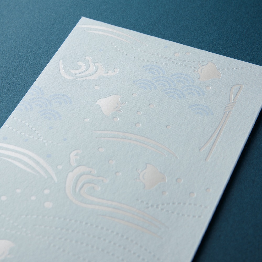 デザインフィルミドリ 金封589 のし袋 波千鳥柄  25589006