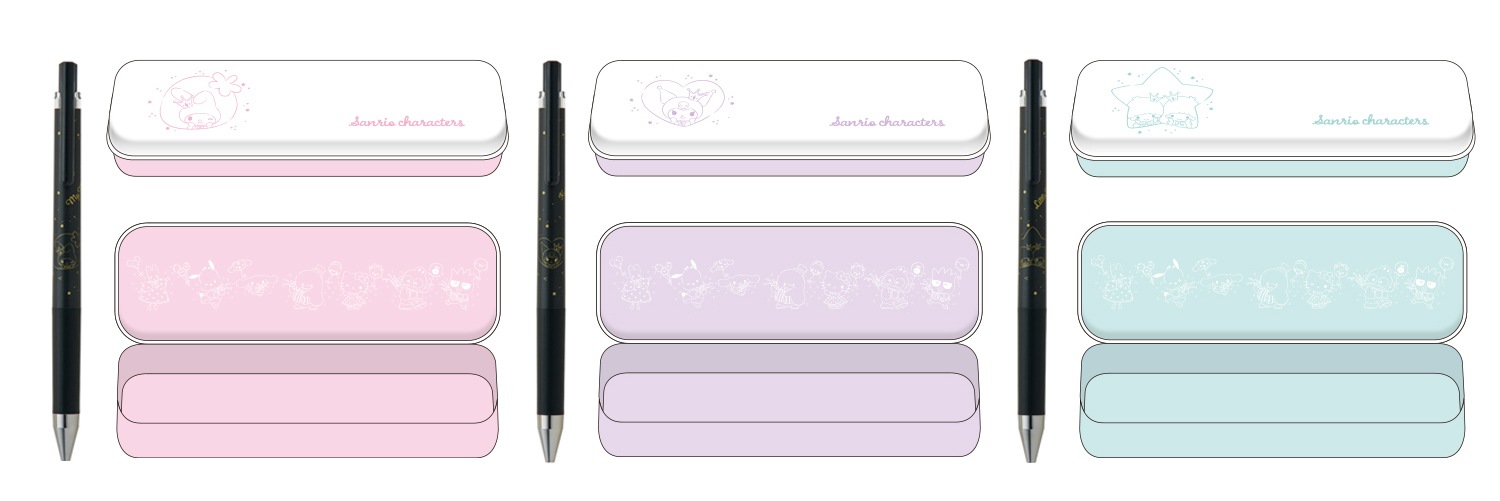 【サンリオ コラボ】 パイロット PILOT ジュースアップ サンリオキャラクターズ 缶ペンケースセット LJPS5S25CS 缶ペンケースセット 【数量限定】