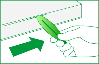 ホルベイン画材 ペーパーブロックリーフ　葉っぱ型　水彩ブロック用紙製ナイフ　212021