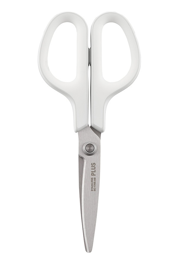 プラス　はさみ　フィットカットカーブスタンダード<抗菌グリップ>