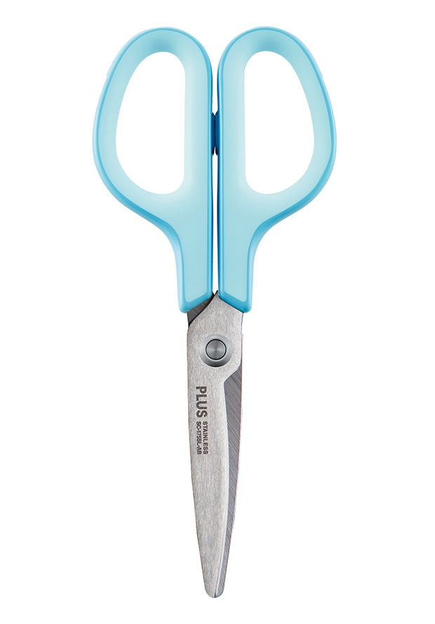 プラス　はさみ　フィットカットカーブスタンダード<抗菌グリップ>