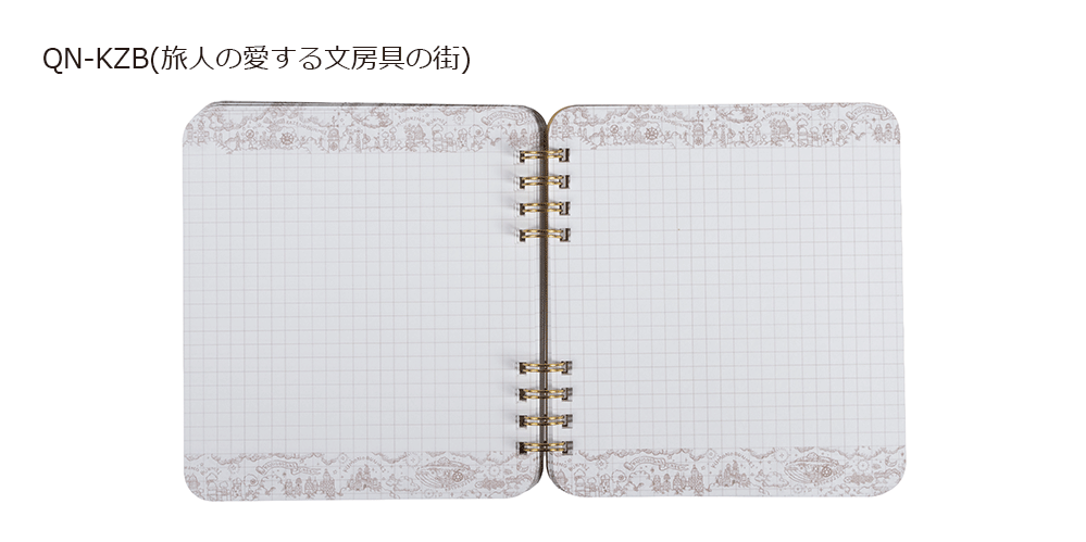 サクラクレパス　空想街雑貨店 リングノートQN-KZ　全2種 【数量限定】