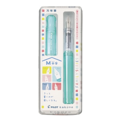 パイロット 万年筆 Kakuno（カクノ）M(中字) ファミリーシリーズ　ボーイグリーン FKA-1SR-KBOGM