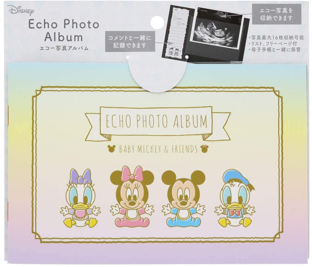 エコー写真の収納にサンスター文具エコー写真アルバム＆mom ＤＣ　ベビーミッキー＆フレンズS2167840母子手帳ケースに入ります